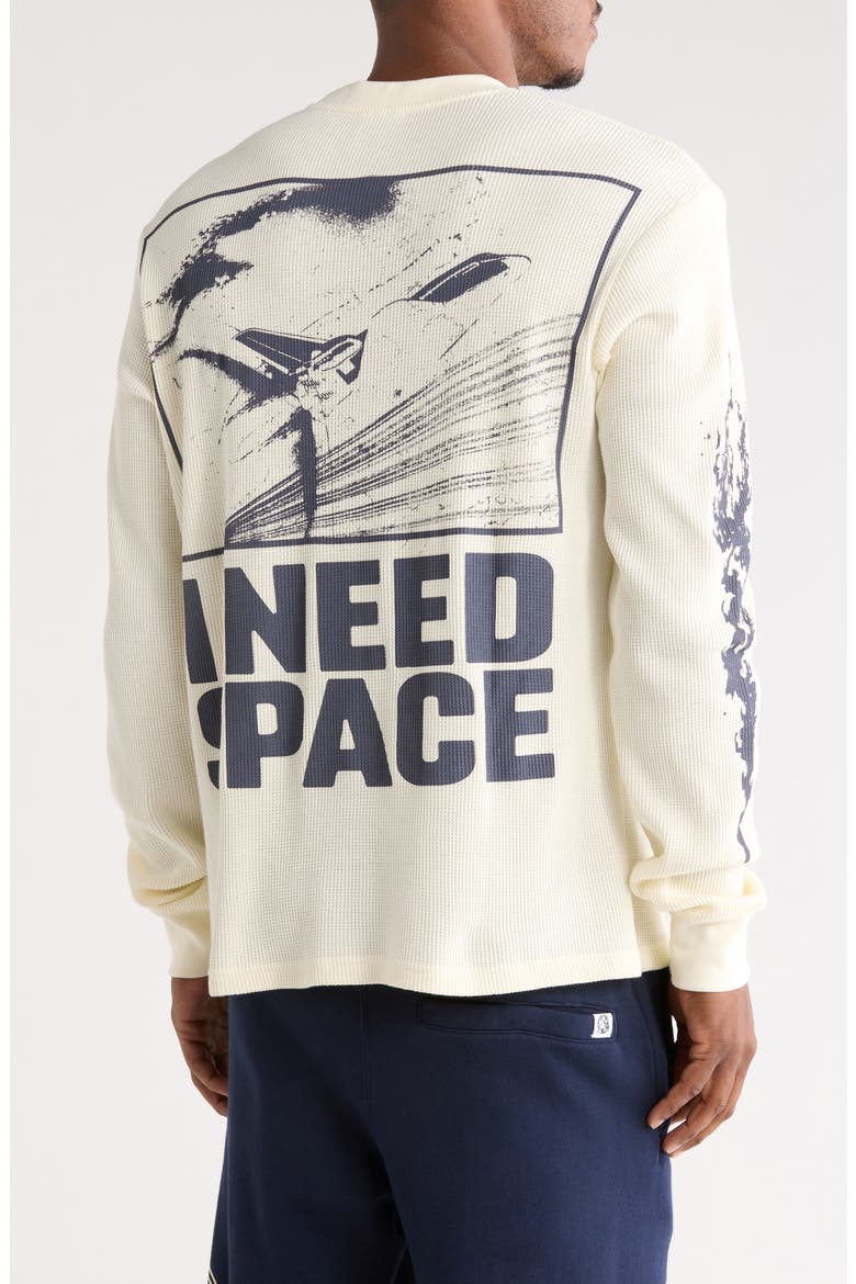 I Need Space Long Sleeve Cotton Knit Shirt, Alternate, color, WINTER WHITE