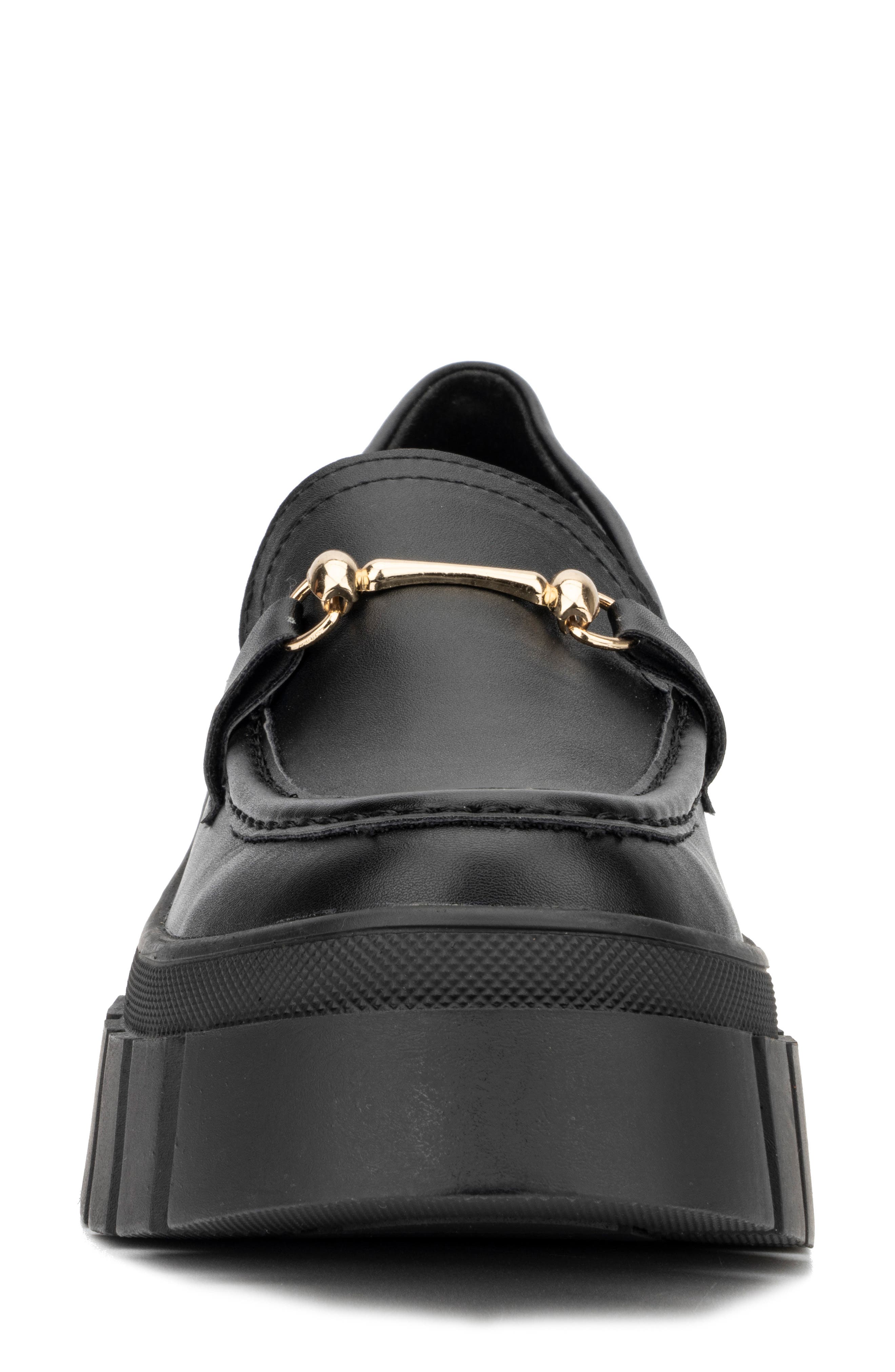 NEW YORK AND COMPANY Seraphina Platform Loafer, Alternate, color, Black