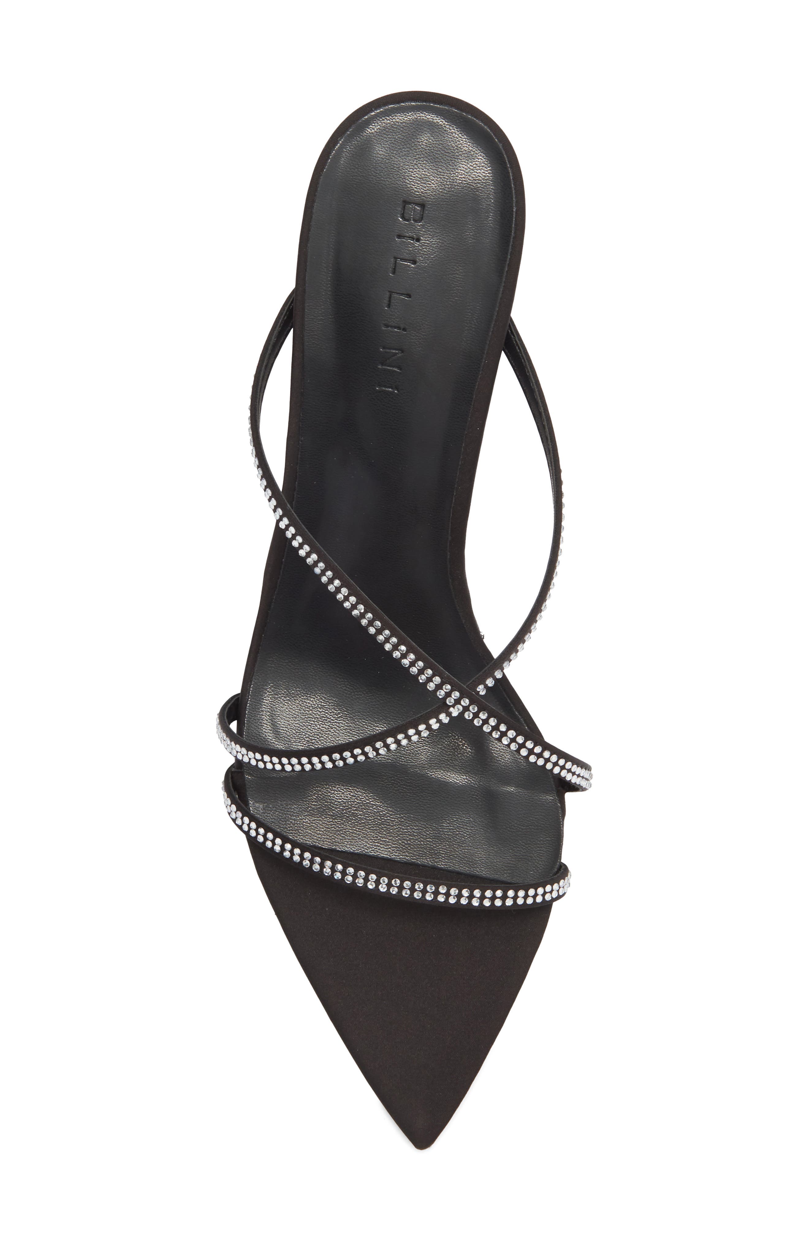 Effy Crystal Strappy Mule, Alternate, color, BLACK
