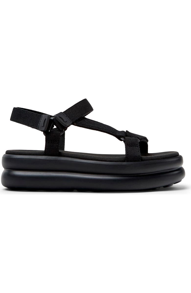 Camper Pelotas Flota Up Platform Sandal, Alternate, color, Black