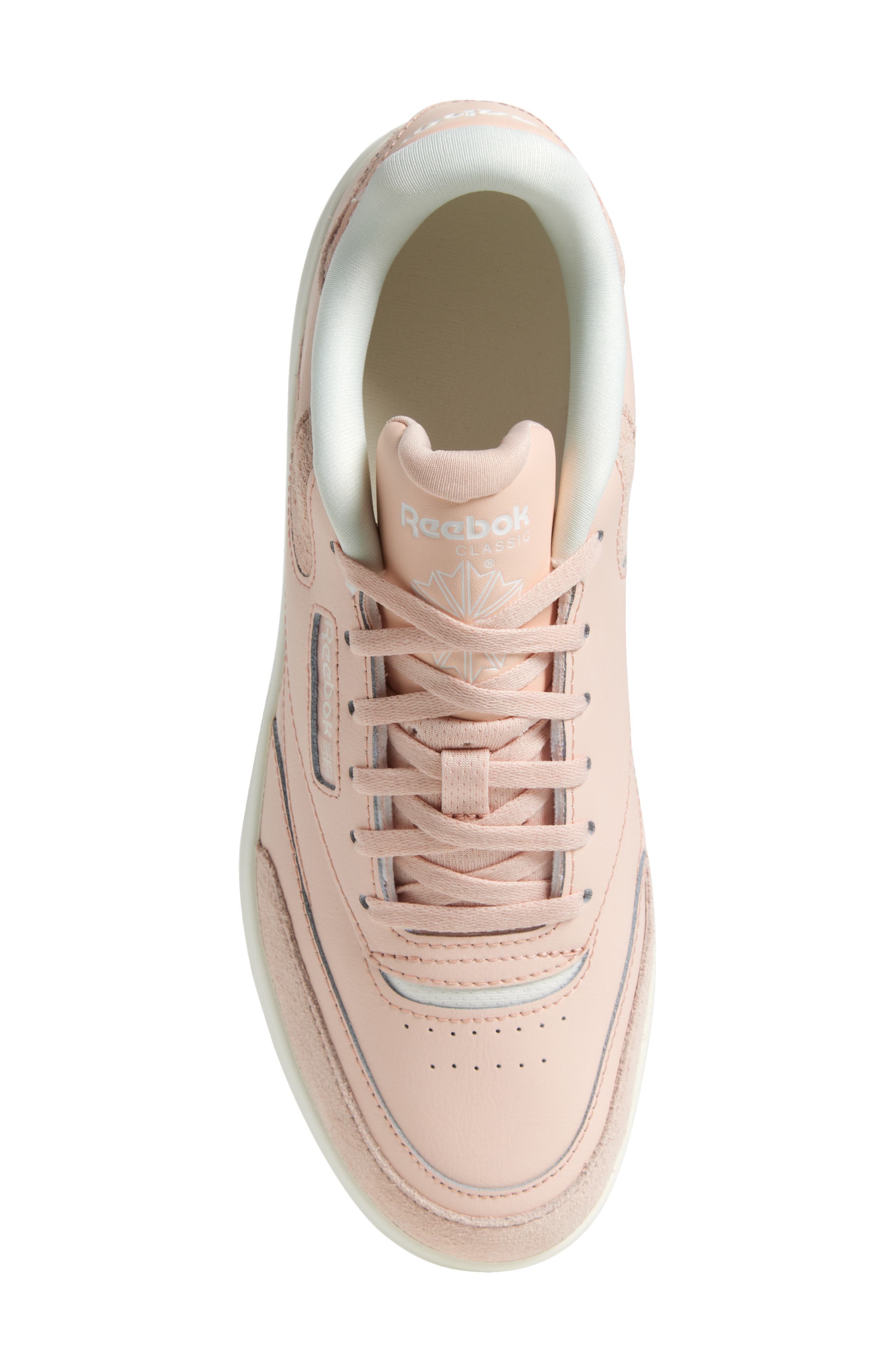 Reebok Club C Extra Platform Sneaker, Alternate, color, Peach Chalk Chalk