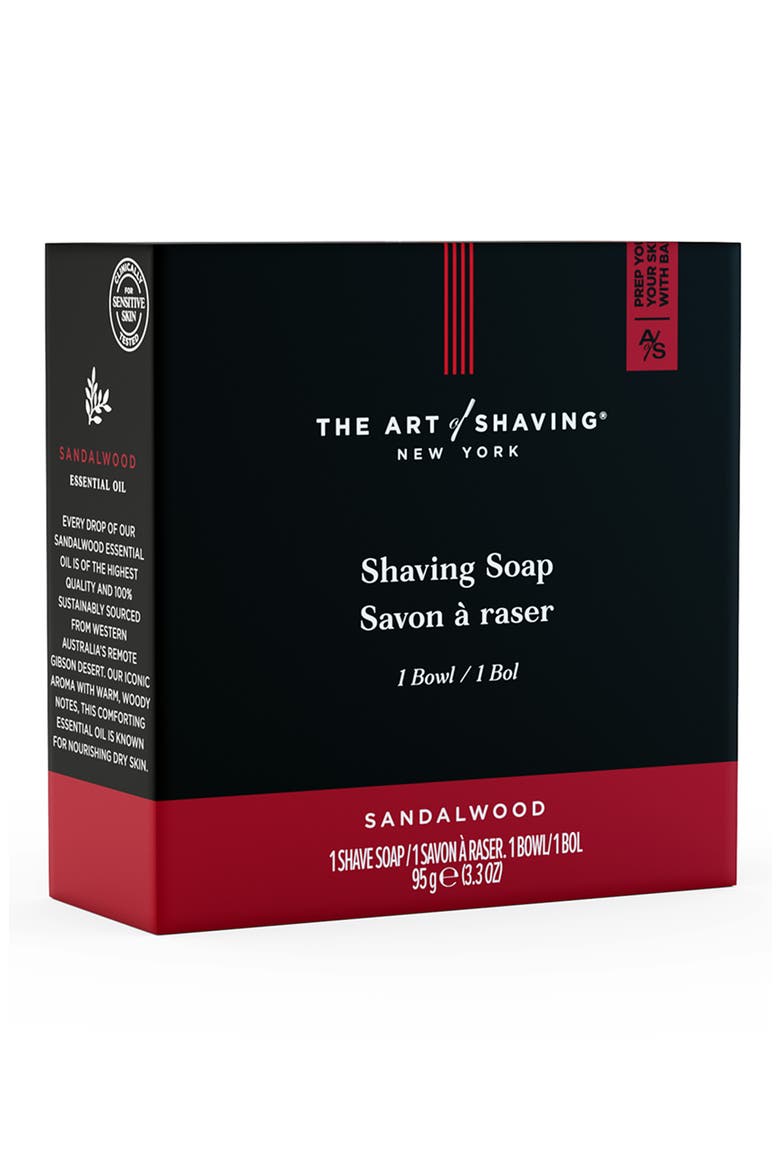 Shaving Soap with Bowl, Alternate, color, SANDALWOOD