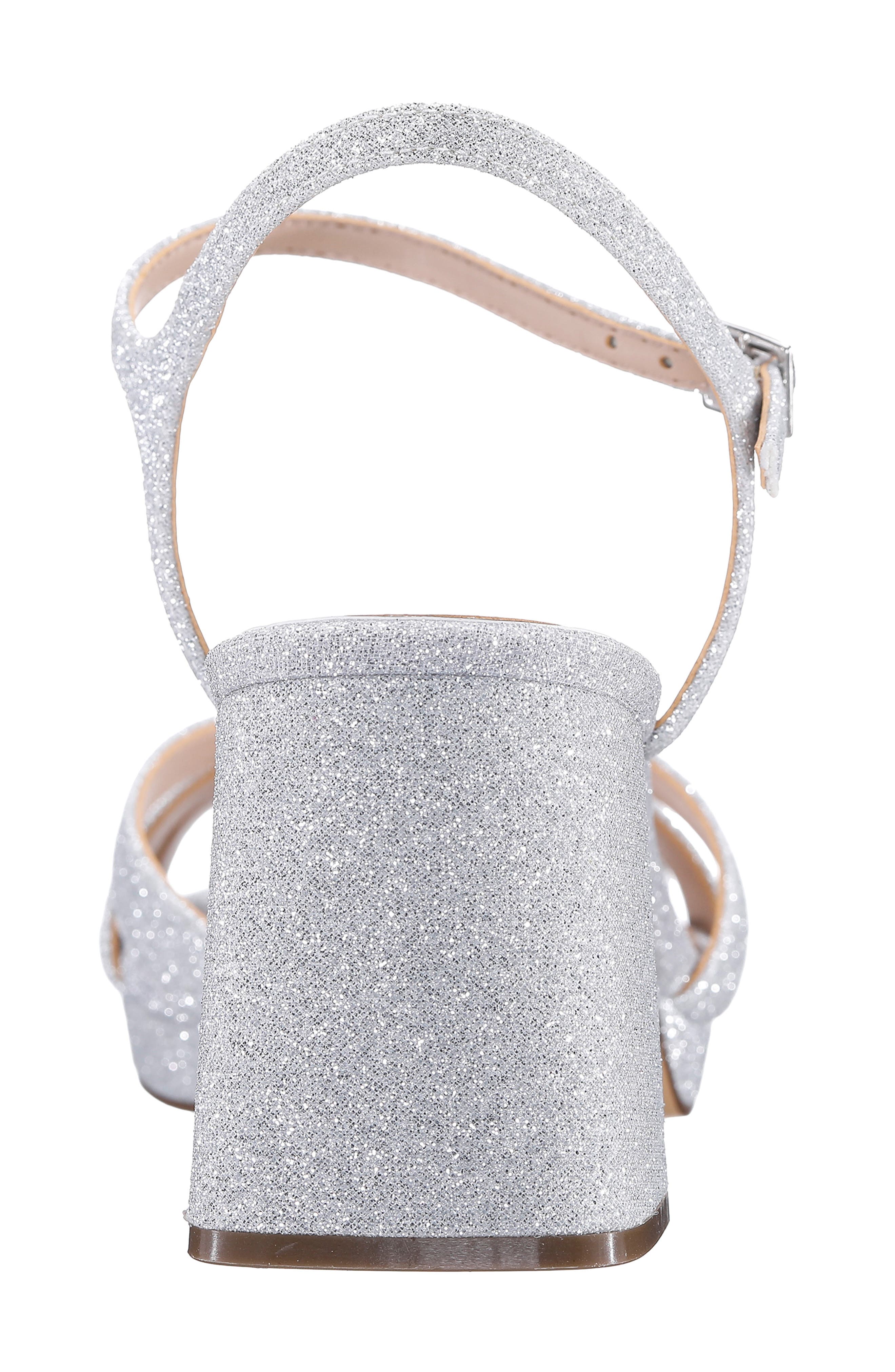 Bevlyn Block Heel Sandal, Alternate, color, SILVER