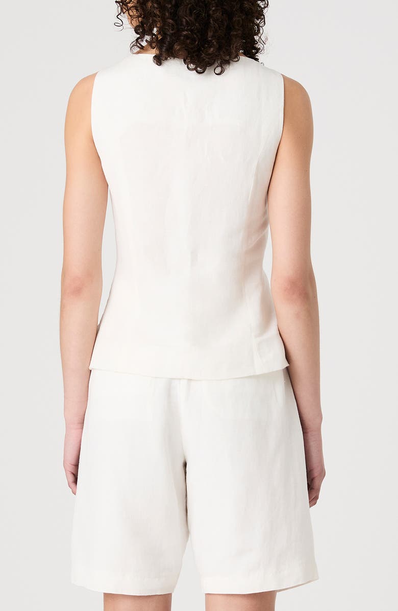 French Connection Cutaway Vest, Alternate, color, Summer White