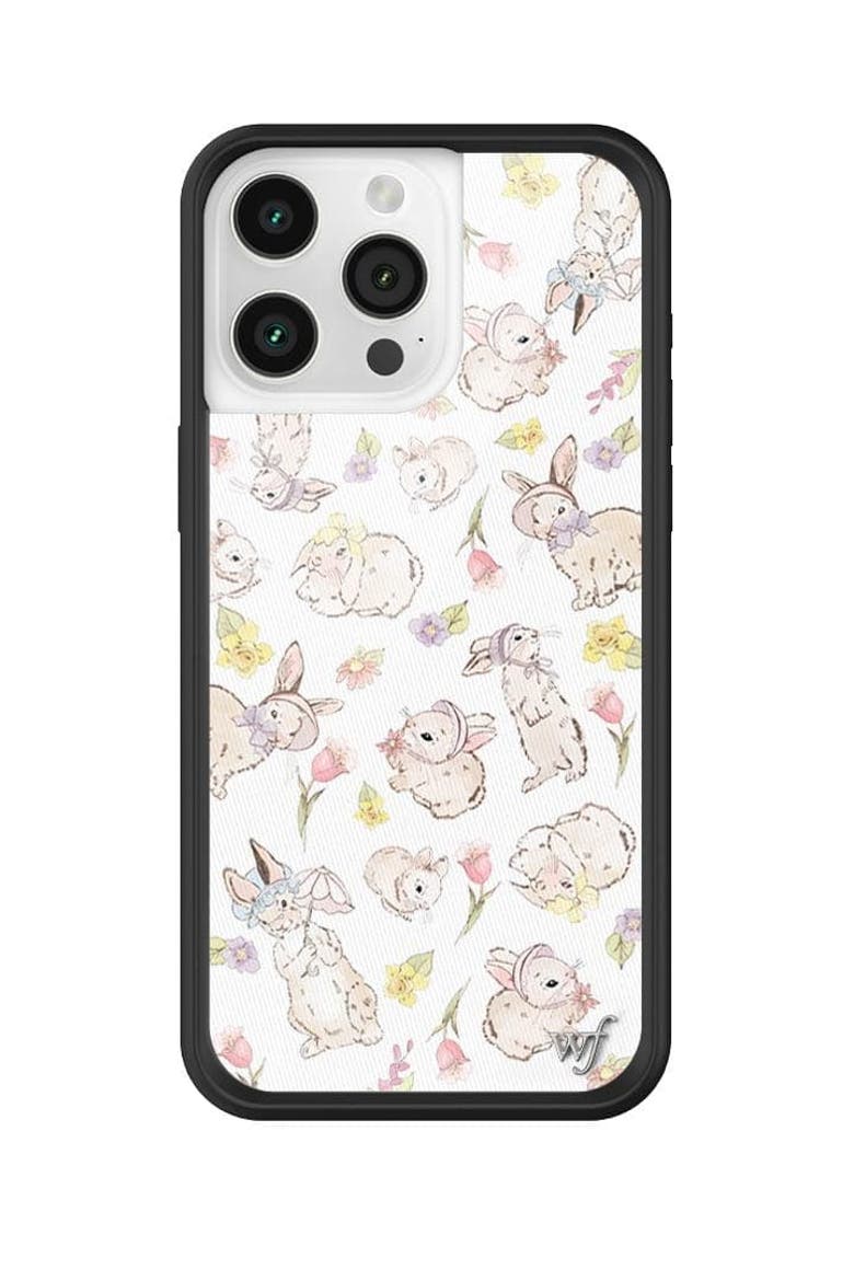 Bunnies in Bonnets iPhone Case, Alternate, color, White