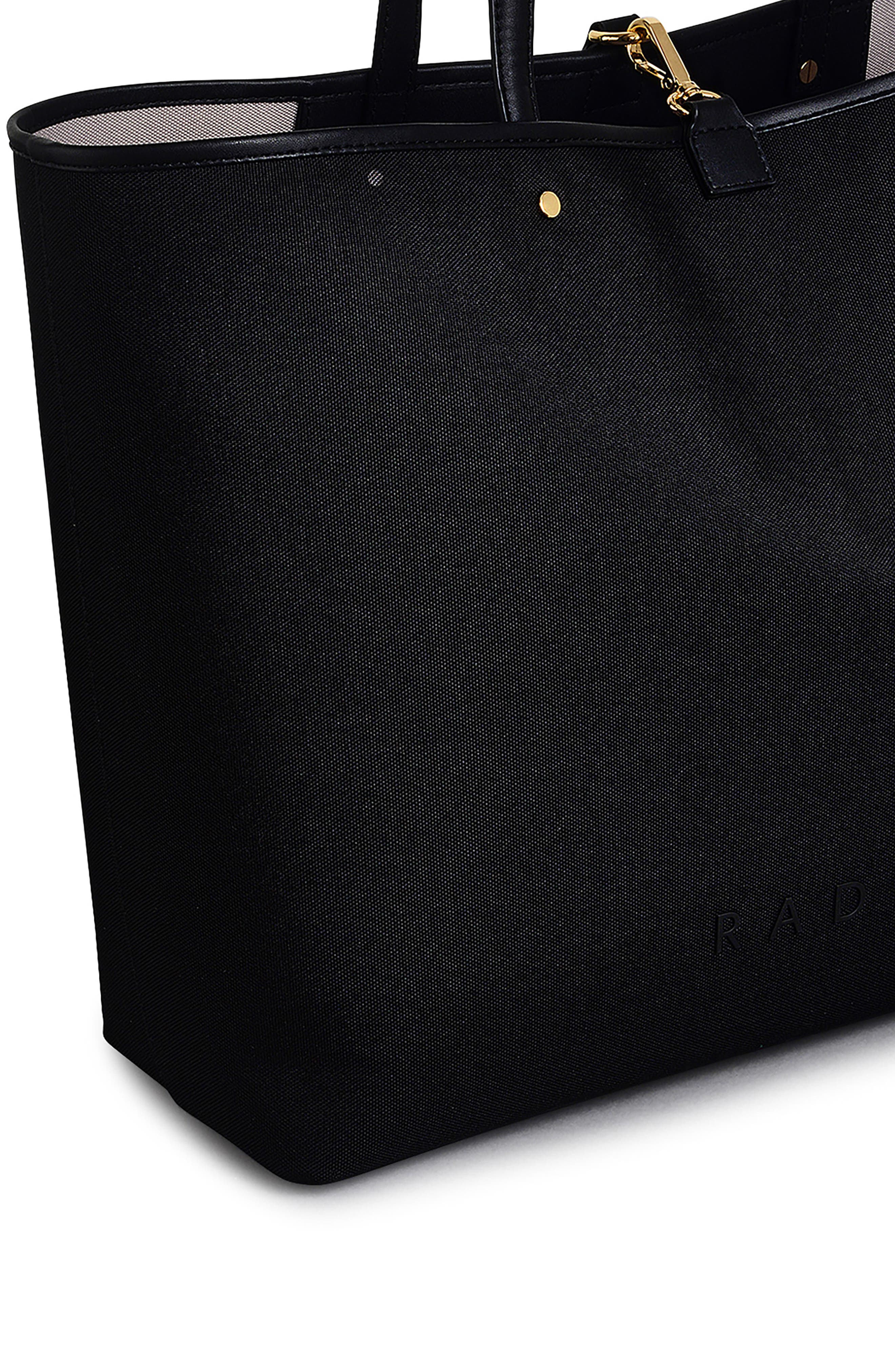 Radley Addison Lane Large Recycled Polyester Tote, Alternate, color, Black
