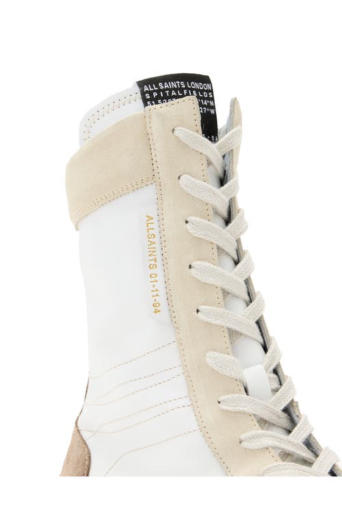 Allsaints Louise High Top Sneaker In Brown