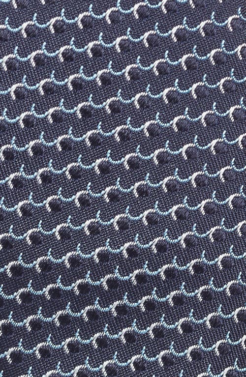 Hugo Boss Boss Geometric Pattern Silk Tie