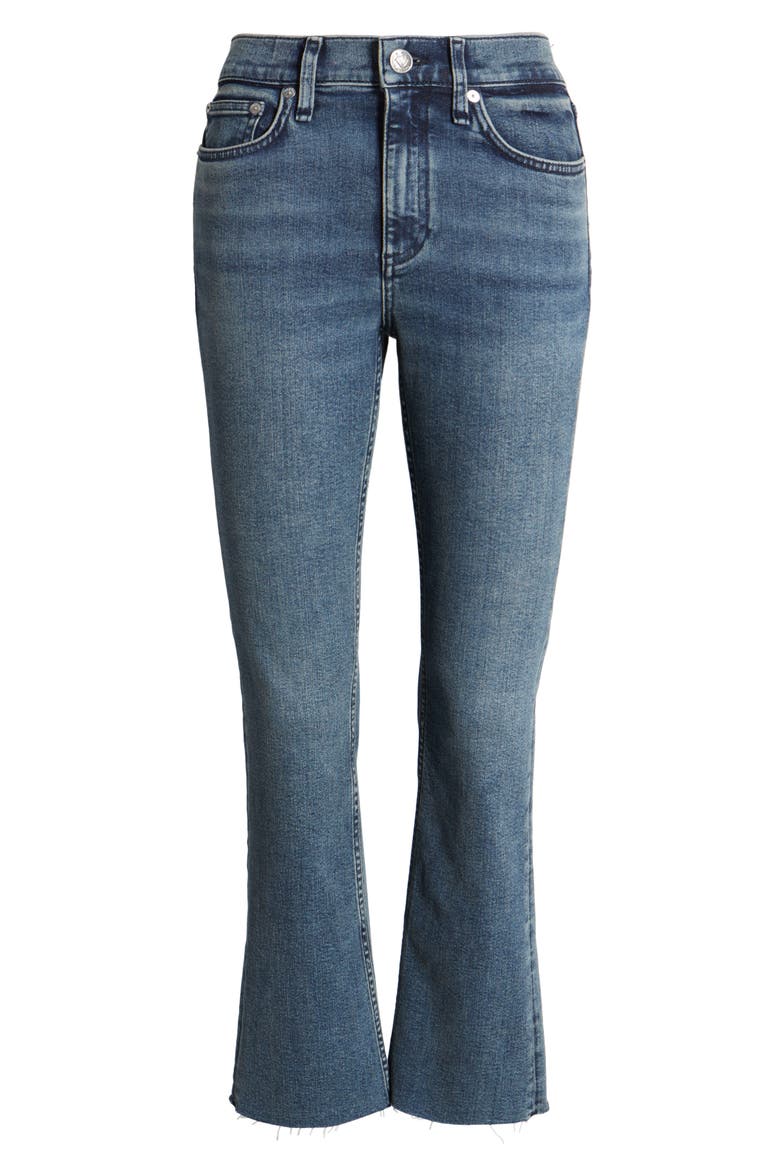 Flexi Peyton Raw Hem Crop Bootcut Jeans, Alternate, color, SADIE