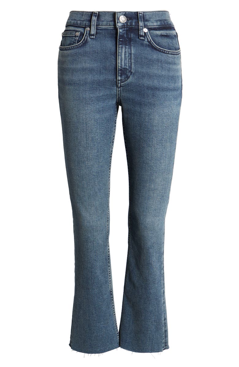 rag & bone Flexi Peyton Raw Hem Crop Bootcut Jeans, Alternate, color, Sadie