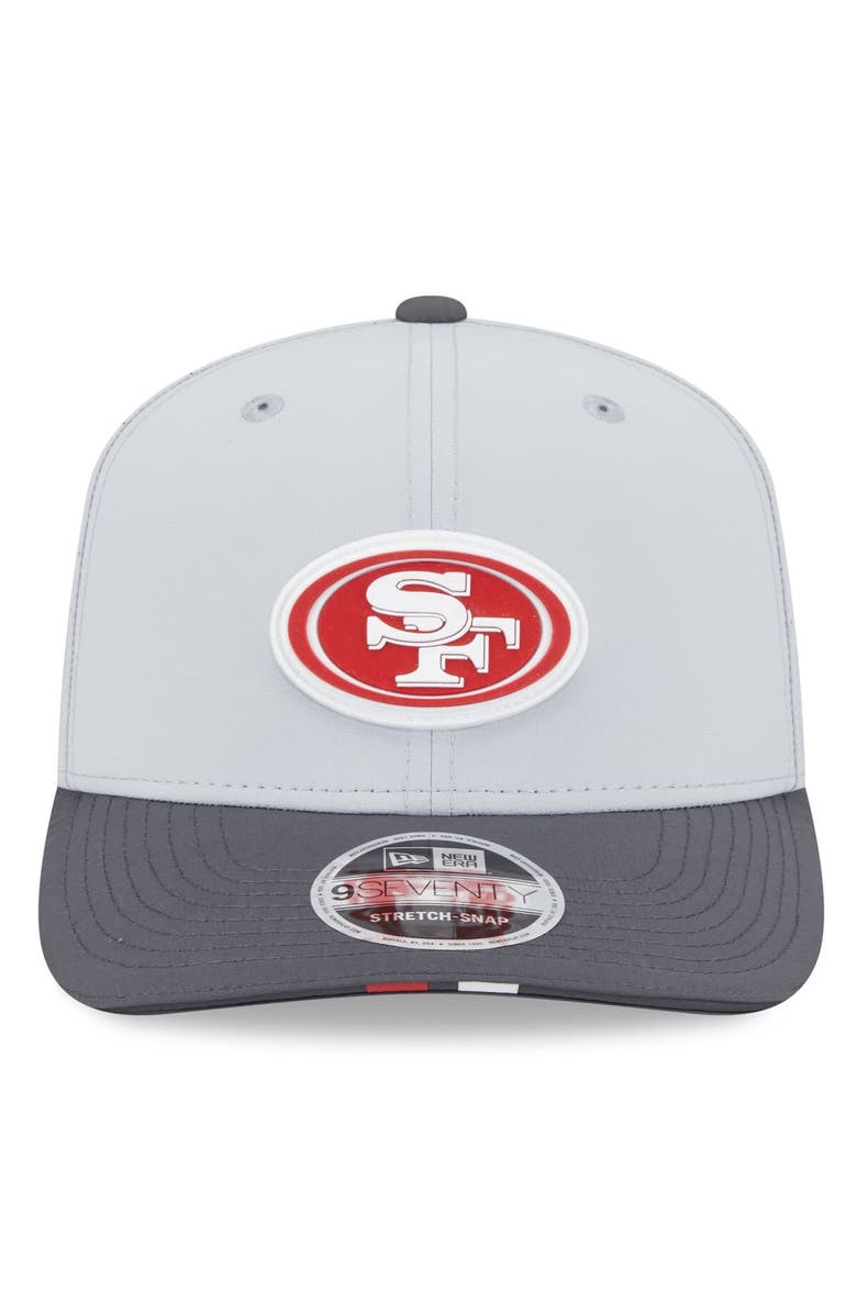New Era Men's New Era Gray/Graphite San Francisco 49ers 2025 NFL Training Camp 9SEVENTY Adjustable Hat, Alternate, color,