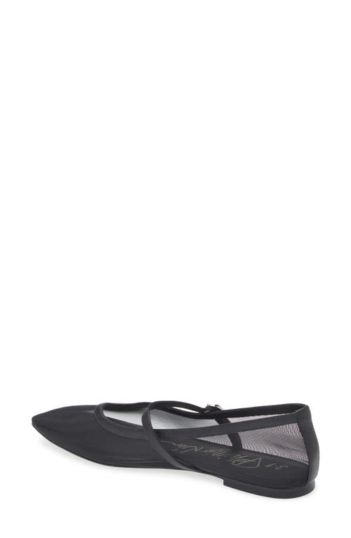 3.1 Phillip Lim Mesh Mary Jane Flat In Black
