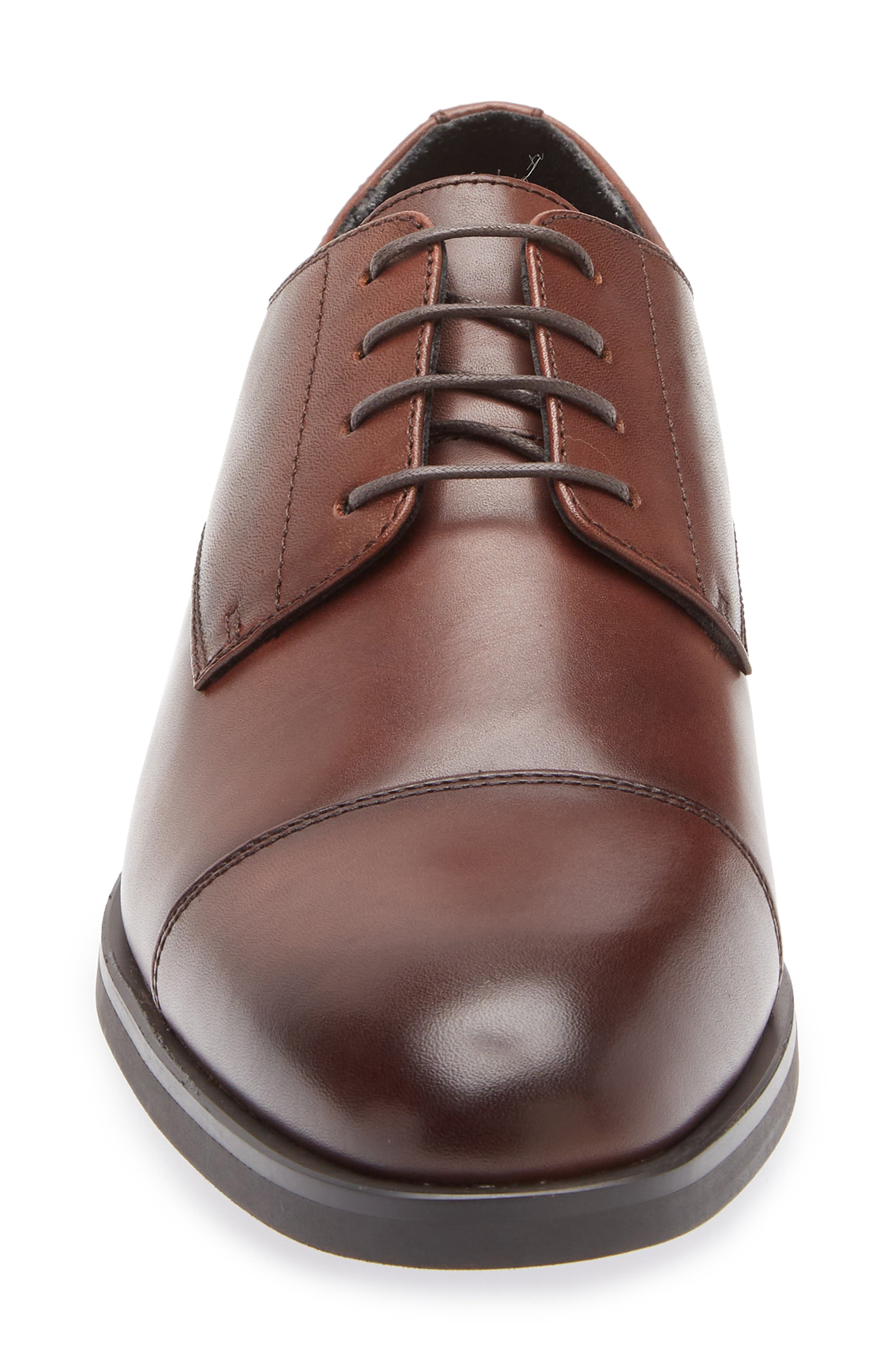 Nordstrom Elliott Cap Toe Lace-Up Derby, Alternate, color, Brown Sepia