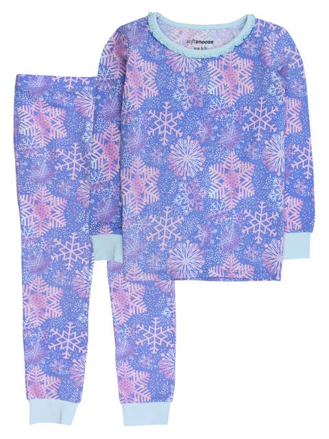 Modal Blend Girls Ruffle Long Sleeve Pajama Set