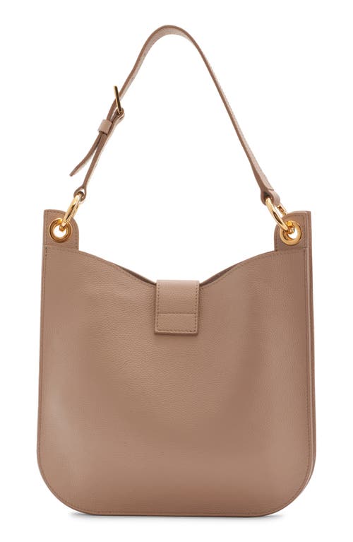 Tom Ford Small Tara Leather Top Handle Bag In Light Beige
