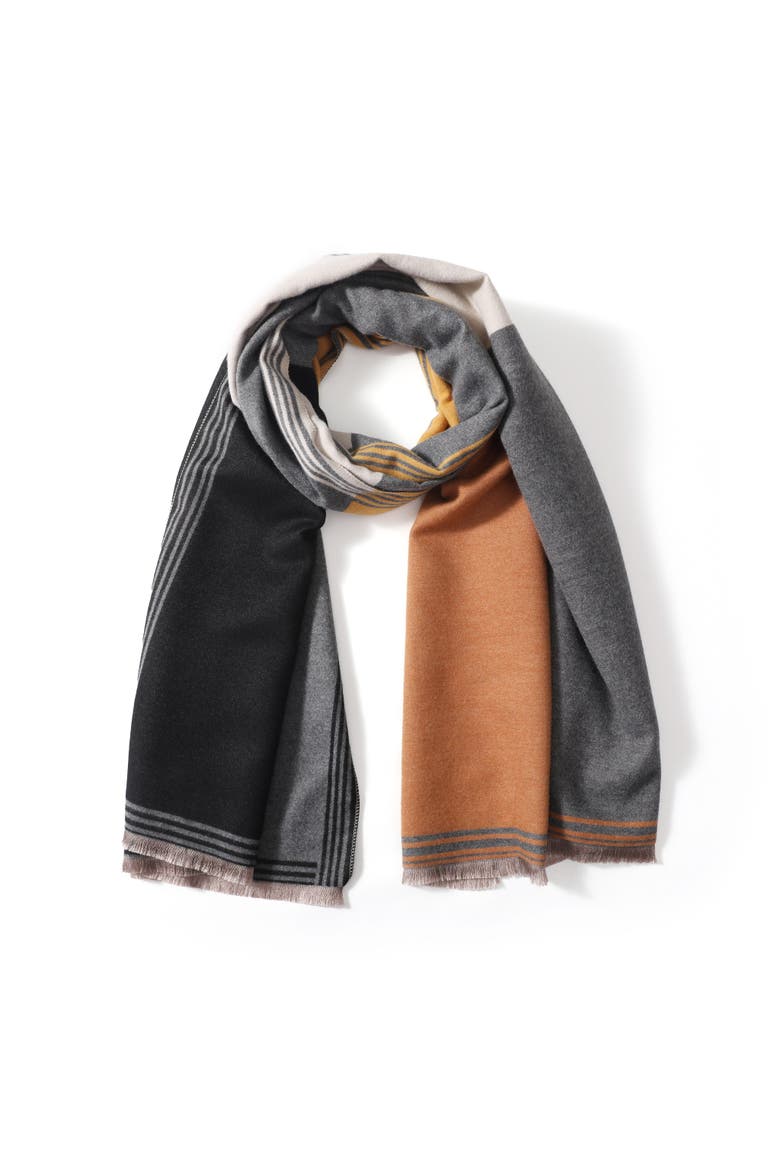 The Sophie Scarf, Main, color, Orange/Grey/Black
