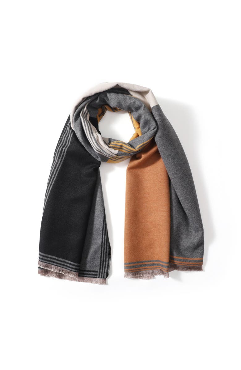 Youzey The Sophie Scarf, Main, color, Orange/Grey/Black