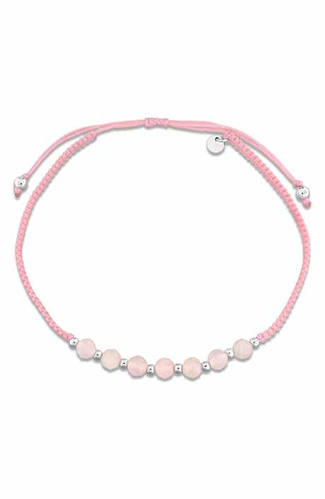 Ruby Beaded Adjustable Bracelet