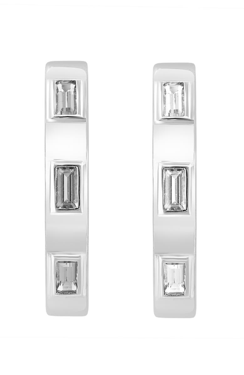 EFFY White Topaz Hoop Earrings, Alternate, color, 