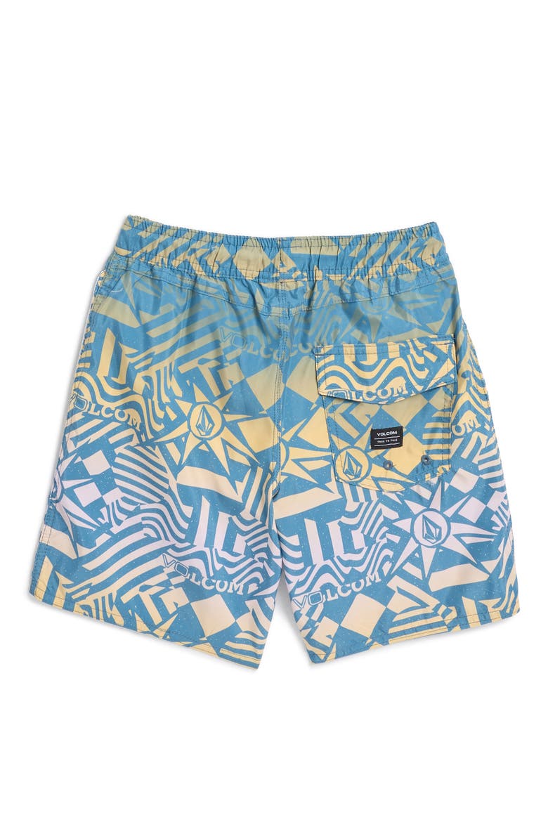 Kids' Swim Trunks, Alternate, color, BLUE TURQUOISE