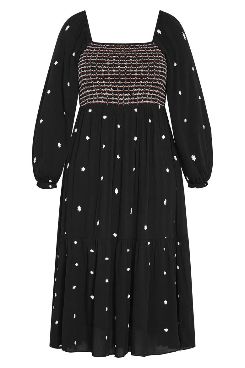 Kai Long Sleeve Maxi Dress, Alternate, color, BLACK