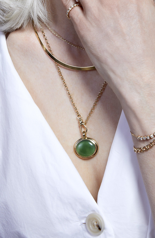 Aurate New York Rolo Chain Necklace In Multi