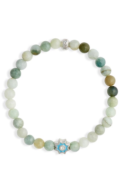 Anzie Jac+Jo Soul Marrakesh Beaded Stretch Bracelet in Green