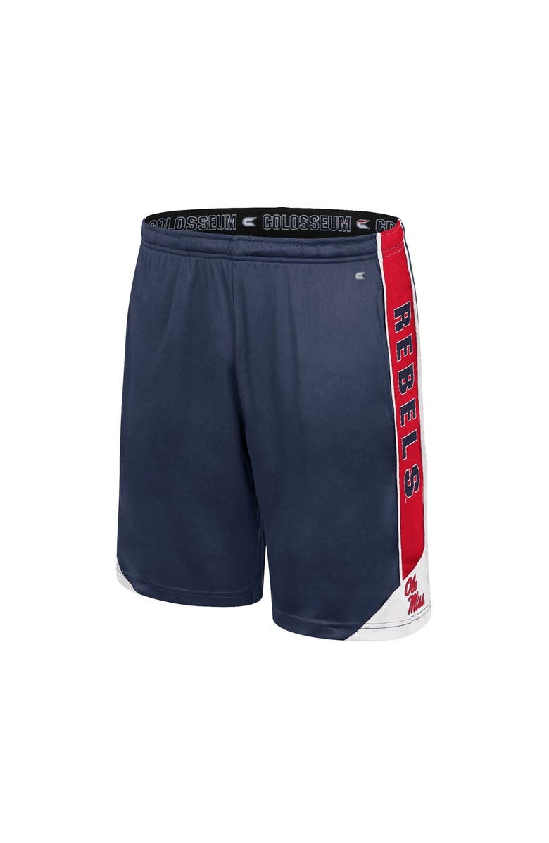 COLOSSEUM Men's Colosseum Navy Ole Miss Rebels Haller Shorts, Alternate, color,
