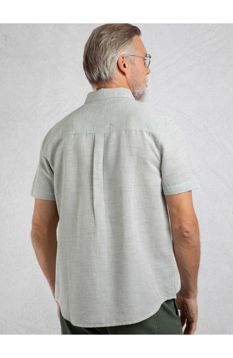 Weird Fish Washton Short Sleeve Shirt, Alternate, color, Army Green