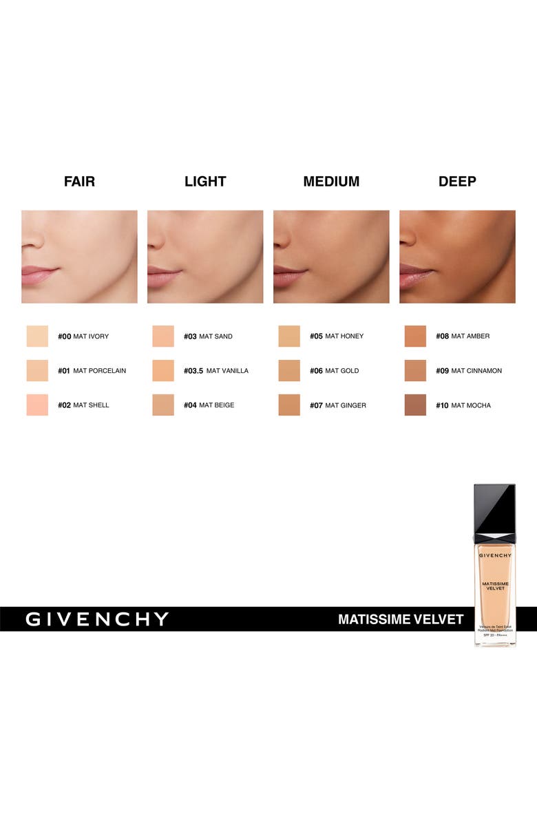Givenchy Matissime Velvet Radiant Matte Fluid Foundation SPF 20, Alternate, color, 