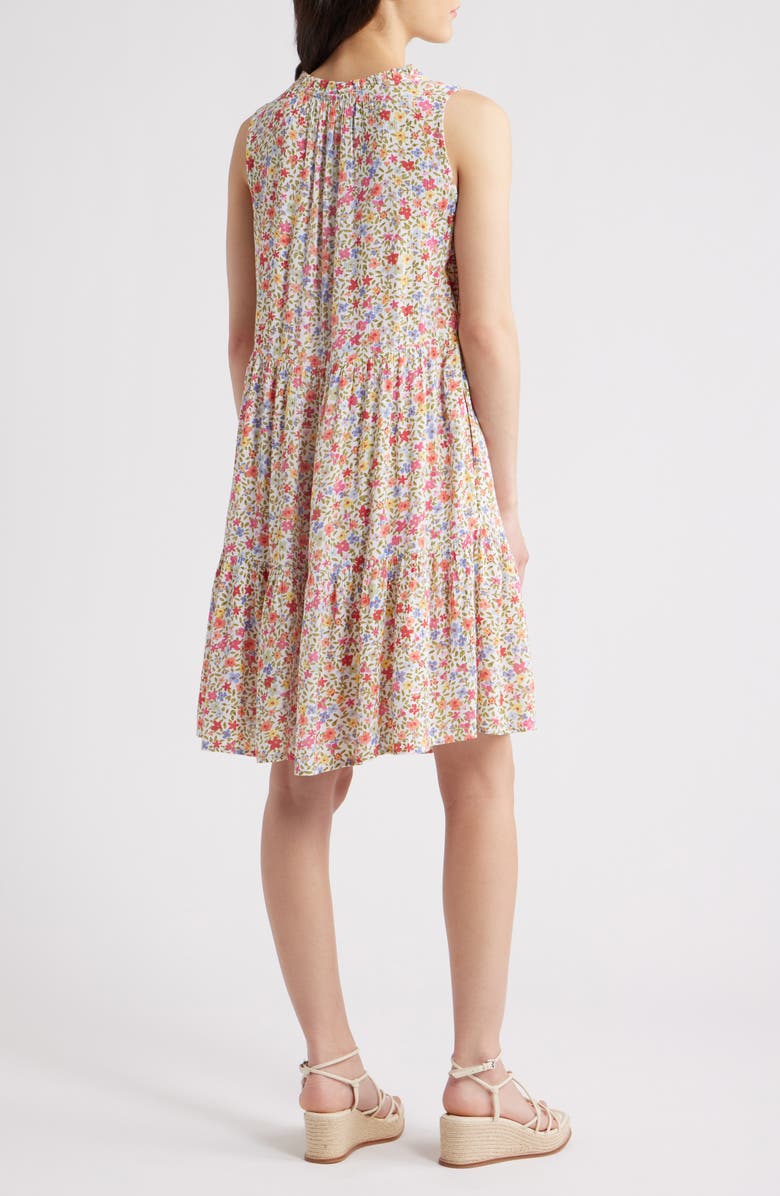 beachlunchlounge Bella Dot Print Tiered Dress, Alternate, color, 