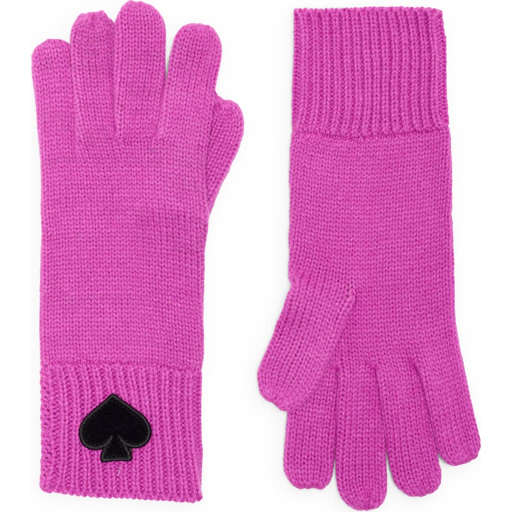 Kate Spade New York Flocked Spade Gloves