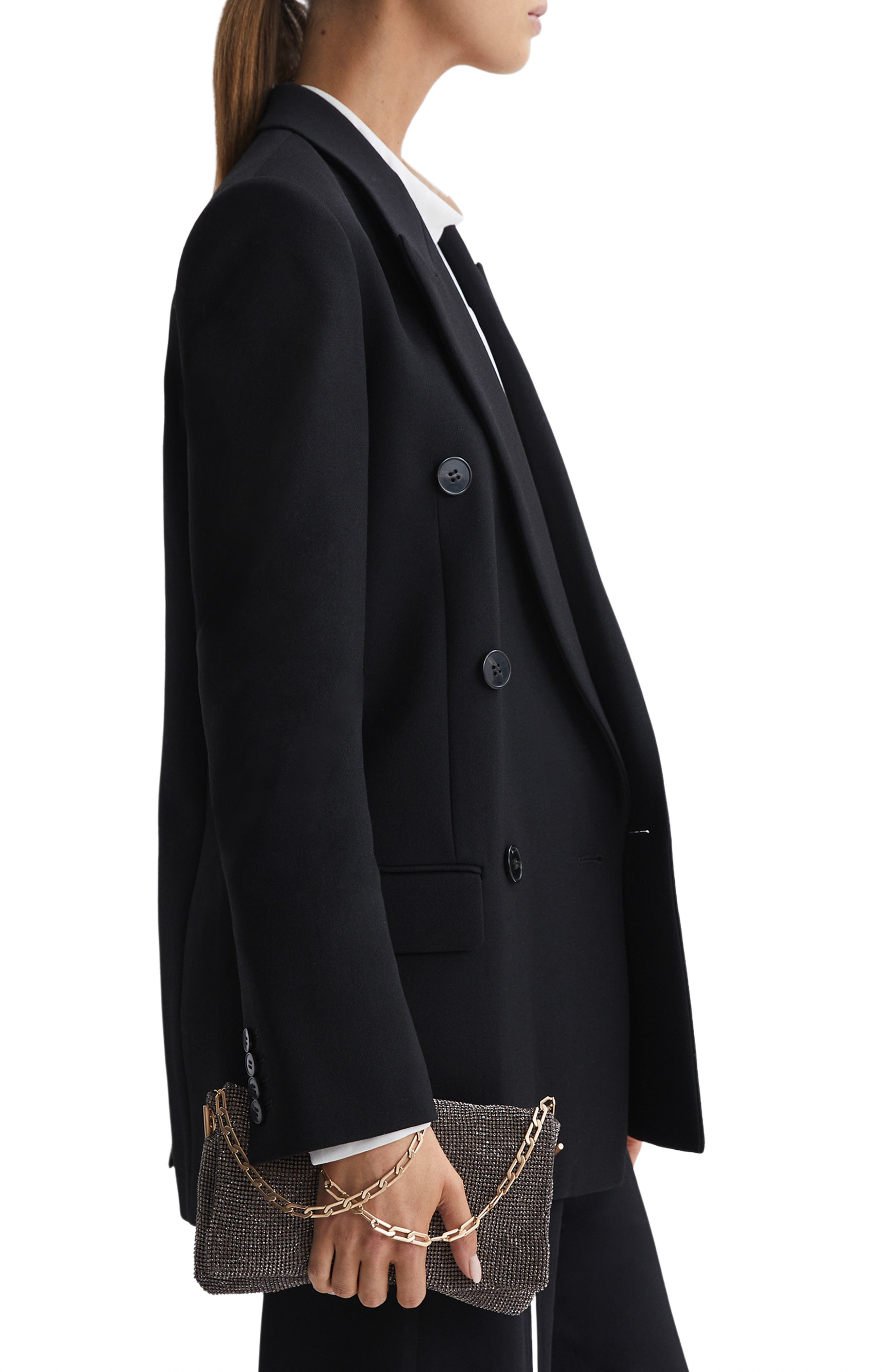 Reiss Soho Embellished Shoulder Bag, Alternate, color, 