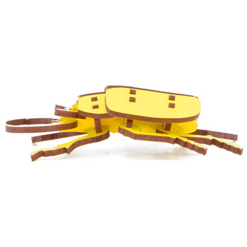 Woodlet Beetle Yellow, 3D Wooden Kitset, Ages 6+
