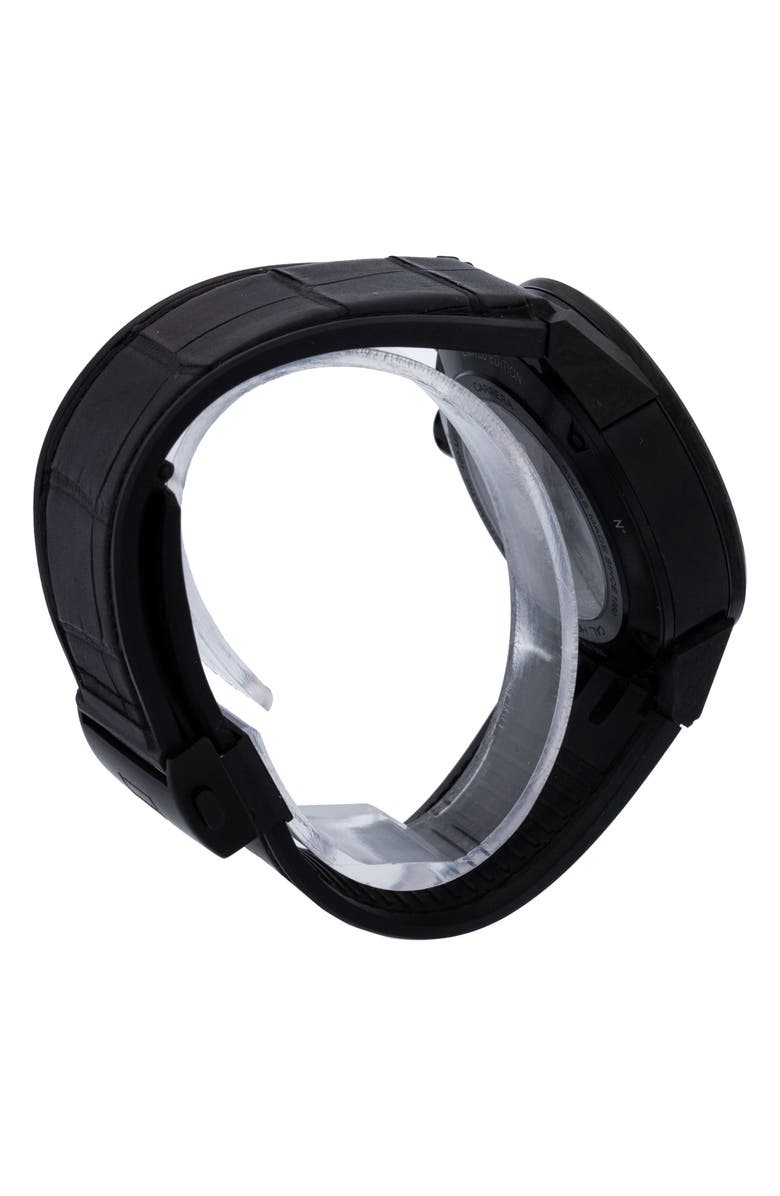 Watchfinder & Co. Tag Heuer Preowned 2019 Carrera CAR5A8P.FC6415 Rubber Strap Watch, 45mm, Alternate, color, Black