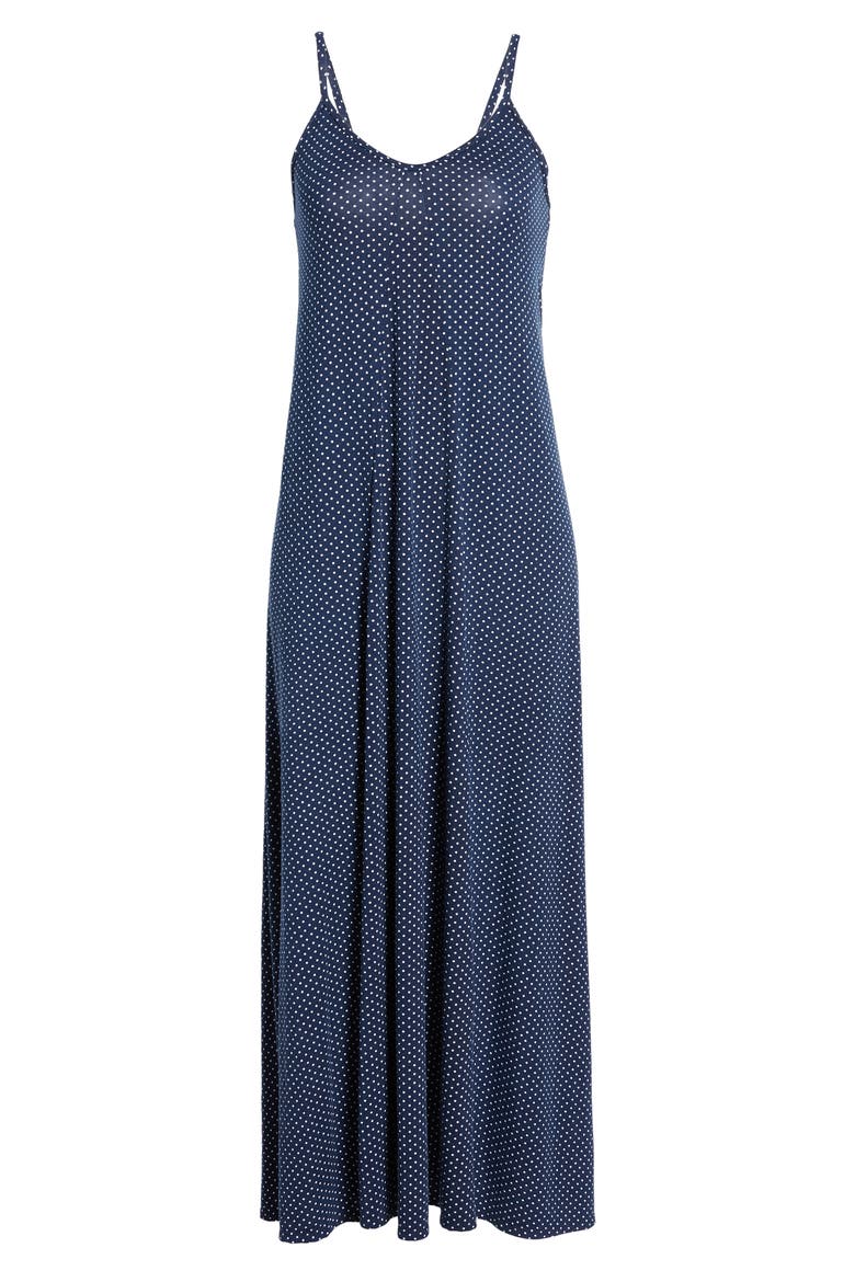 Maxi Slipdress, Alternate, color, NAVY/ IVORY