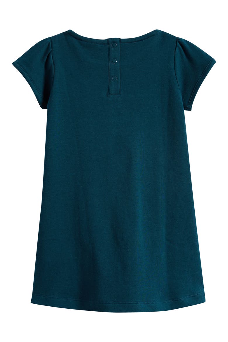 Kids' Floral Organic Cotton T-Shirt Dress, Alternate, color, BLUE