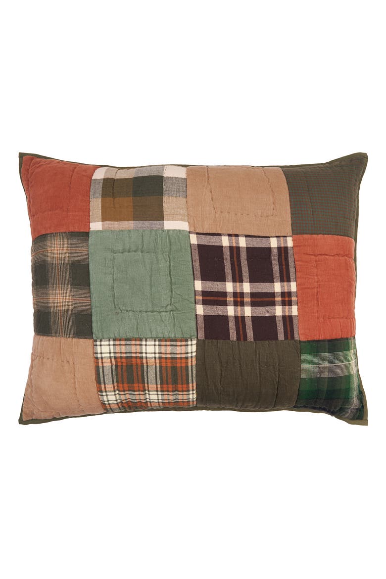 Aspen Patchwork Quilt Bedding Collection, Alternate, color, Brown