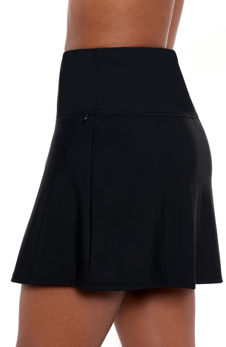 Miraclesuit<sup>®</sup> Fit & Flare Skirted Bikini Bottoms, Alternate, color, 