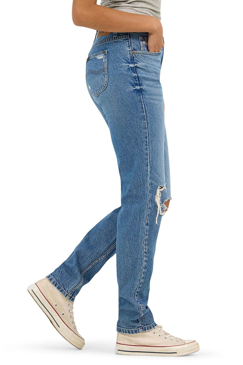 '90s Ripped Tapered Straight Leg Jeans, Alternate, color, ROLLING WAVES