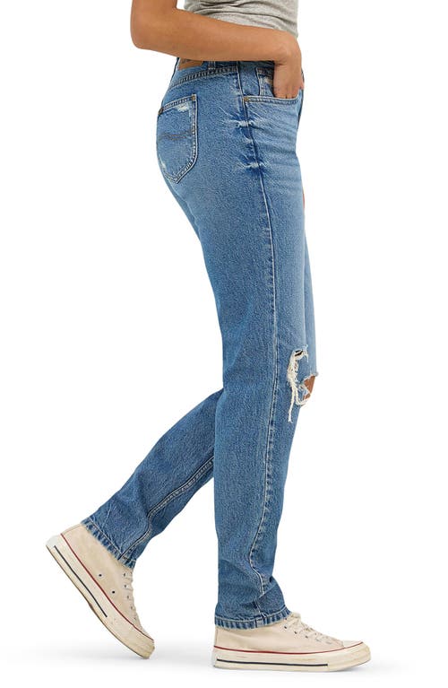 Lee '90s Ripped Tapered Straight Leg Jeans In Rolling Waves