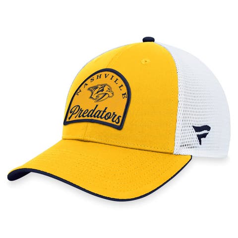 Men's Fanatics Branded Gold/White Nashville Predators Fundamental Adjustable Hat