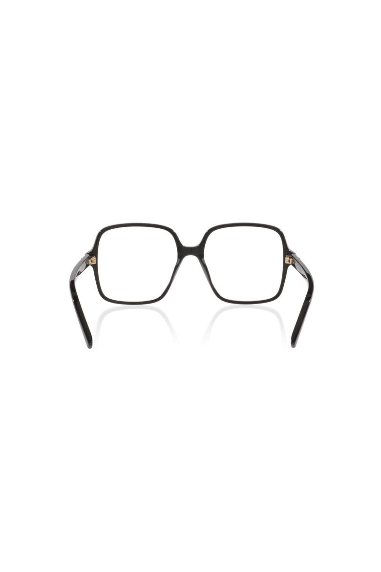 53mm Rectangle optical glasses, Alternate, color, Black