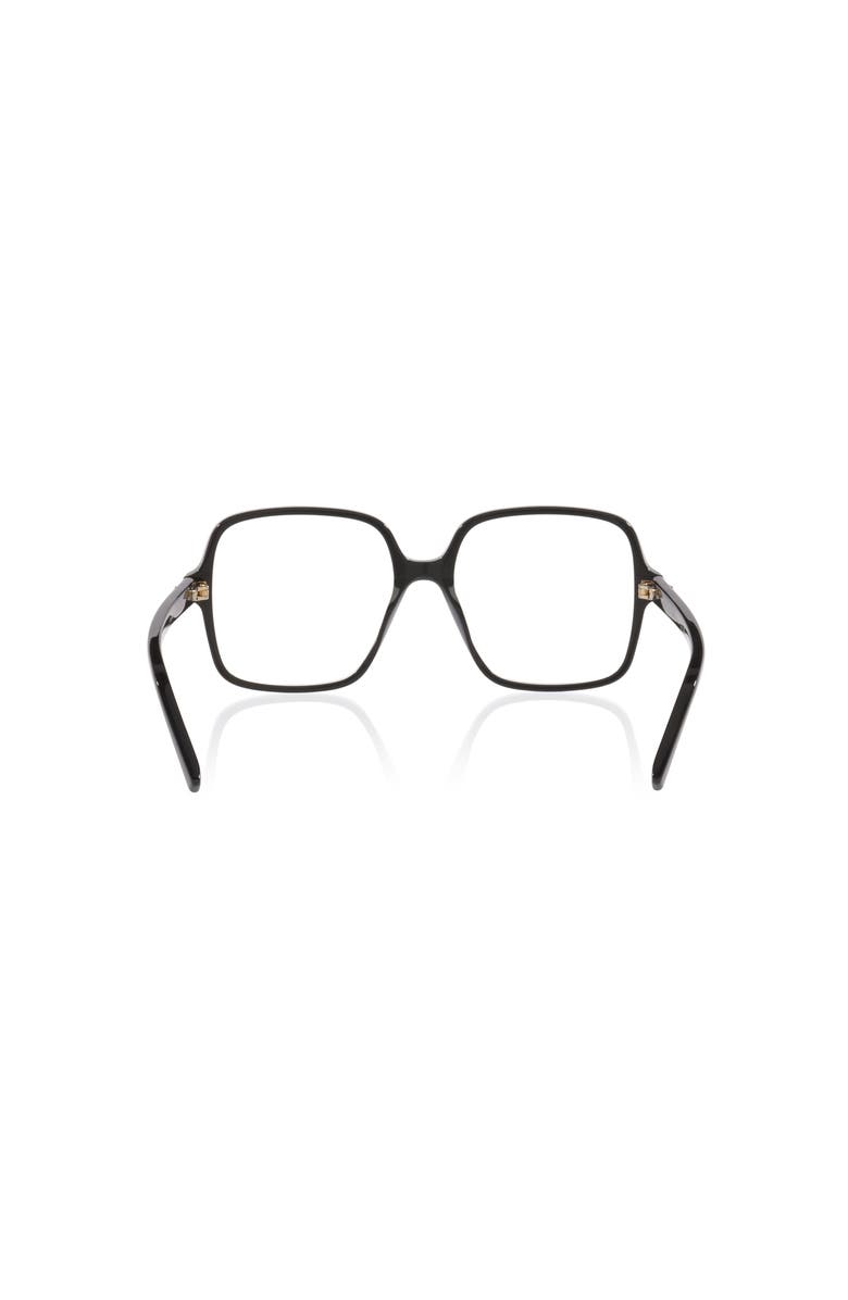 Gucci 53mm Rectangle optical glasses, Alternate, color, Black