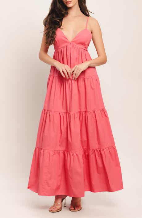 FLYING TOMATO Sleeveless Tiered Maxi Dress