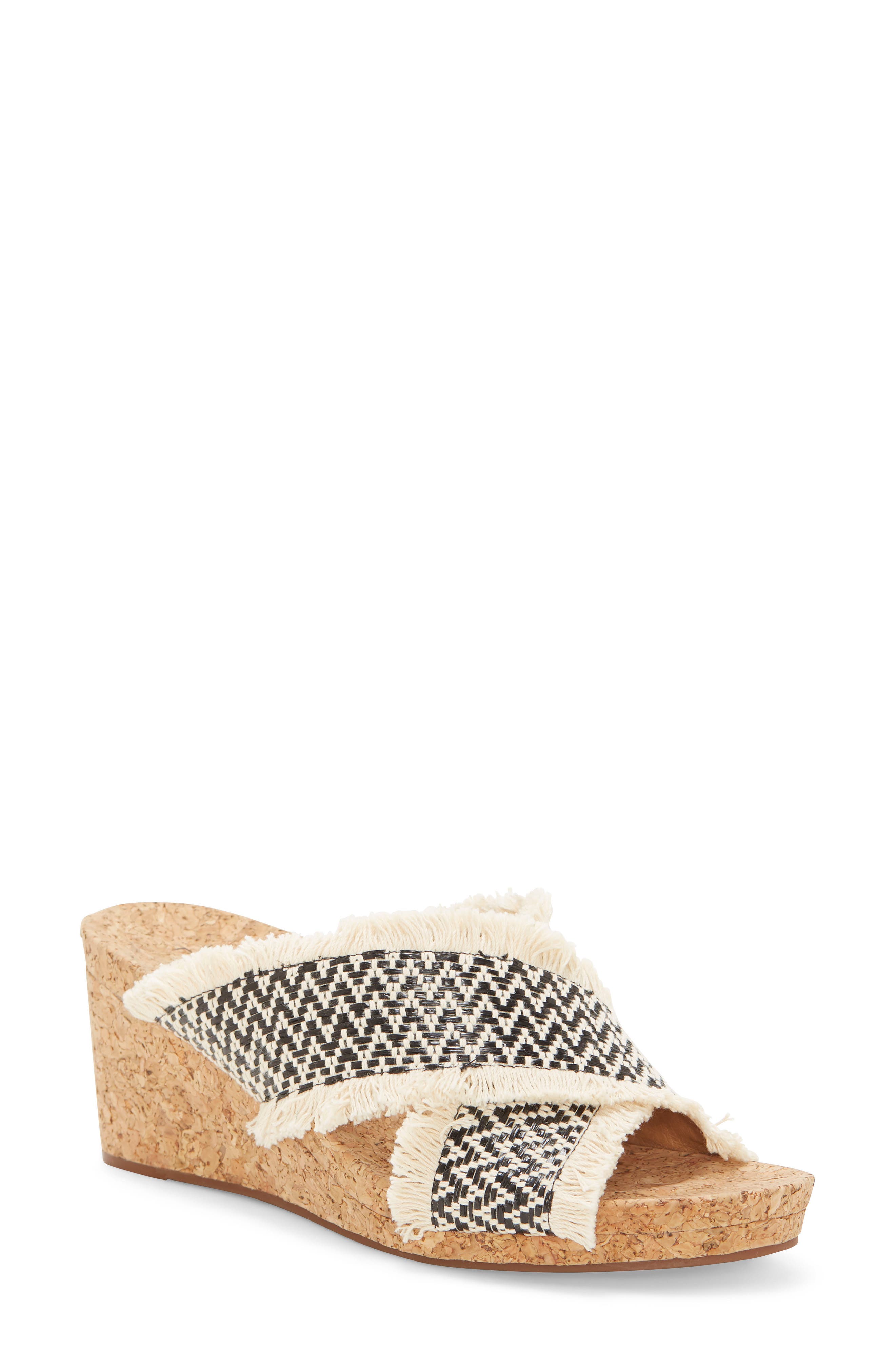 Lucky Brand Khillian Woven Wedge Slide Sandal, Main, color, 