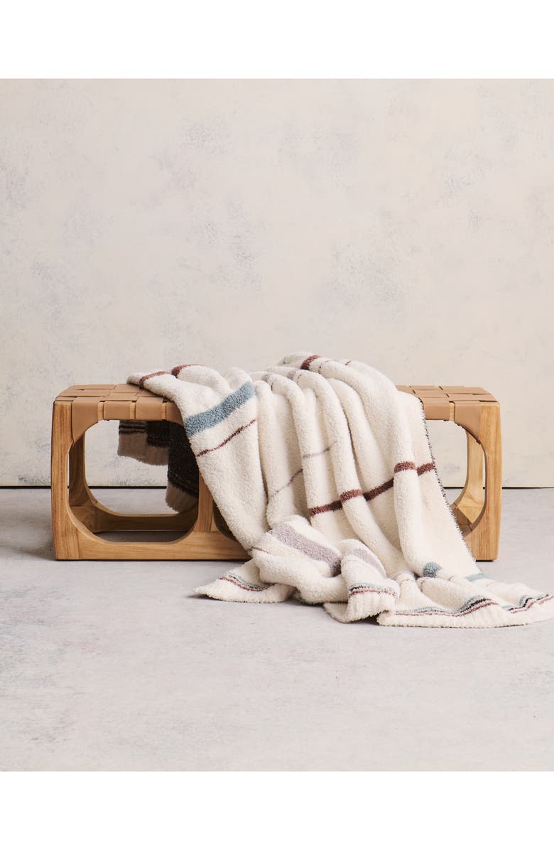 Barefoot Dreams<sup>®</sup> CozyChic<sup>®</sup> Vista Stripe Throw Blanket, Alternate, color, Cream Multi