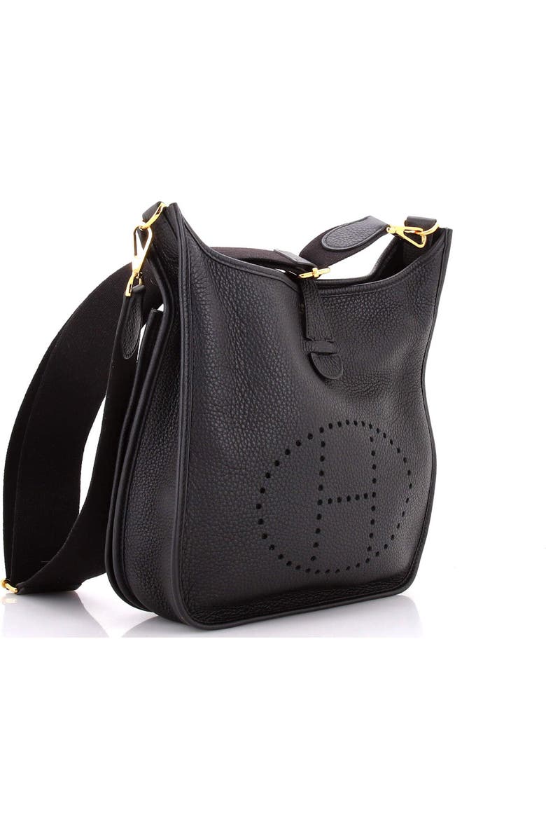 Pre-Owned Hermes Evelyne Bag Gen III Clemence PM, Alternate, color, Noir