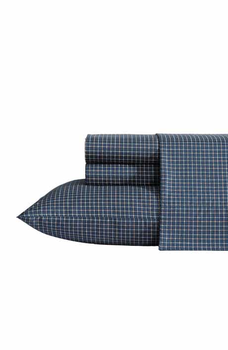 Nautica Reese Plaid 200 Thread Count Cotton Percale Sheet Set