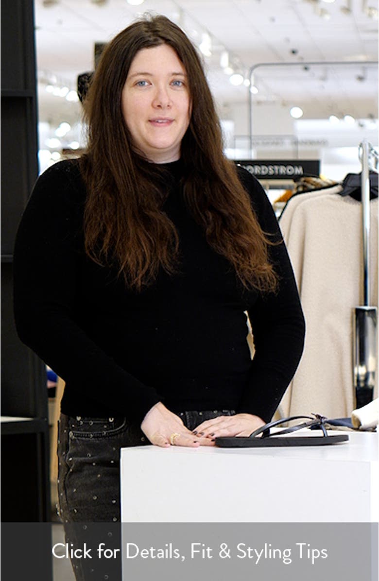 Slim Crystal Charm Flip Flop, sales video thumbnail